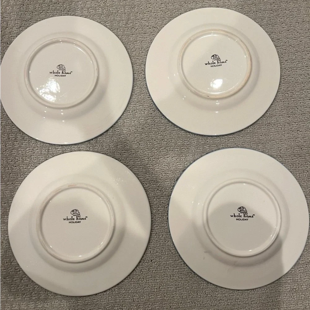Vintage plates Christmas/Holiday Dessert appetizer Plates CHARMONY SNOWMAN